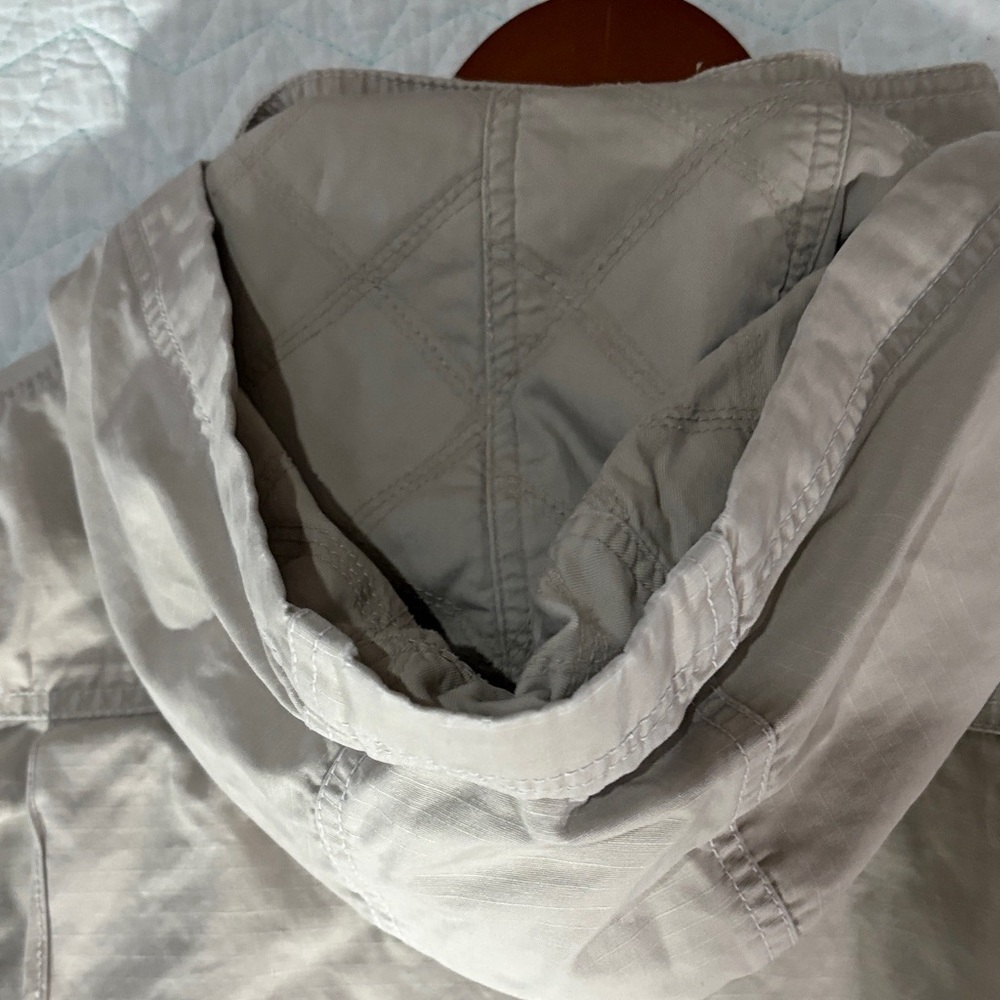American Eagle Outfitters Beige Hooded Utility Jacket - Picture 14 of 16